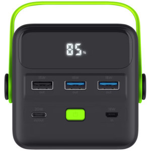 Trust Redoh, 50000 mAh, 3x USB-A, 1x USB-C, Black