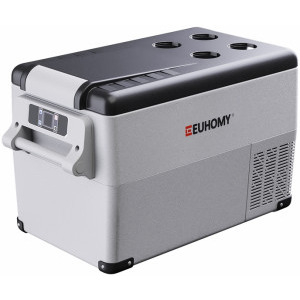 Frigider Euhomy Portabil CF001, 30 L, Smart, Argintiu/Negru