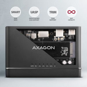 AXAGON Clone Master 2, USB-C 3.2 - SATA 2.5/3.5 inch