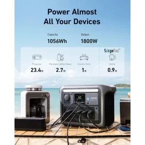 Anker Solix Statie de alimentare portabila C1000X, 1056 Wh, 1800 W, LiFePO4