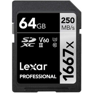 Card memorie Lexar SDXC Professional 1667x UHS-II 64GB