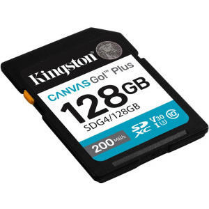 Kingston SDXC Canvas Go Plus Gen4 Class 10 UHS-I U3 128GB