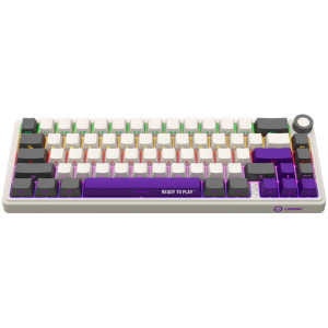 LORGAR KBP70MW Pro RGB Toxic Purple Linear Switch Beige Mecanica