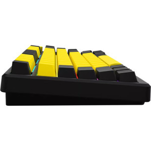 LORGAR KBP7075W Pro TKL RGB Toxic Purple Linear Switch Black/Yellow Mecanica