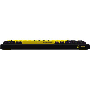 LORGAR KBP7075W Pro TKL RGB Toxic Purple Linear Switch Black/Yellow Mecanica