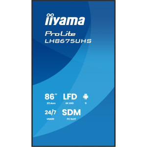 IIyama Smart ProLite LH8675UHS-B2AG 85.6 inch UHD IPS 8 ms 60 Hz
