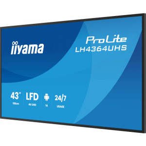IIyama Smart ProLite LH4364UHS-B1AG 43 inch UHD VA 6.5 ms 60 Hz USB-C