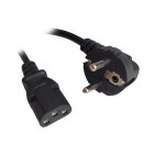 Cablu componente Spacer Power cable 10A Shucko - IEC320/C13 3m, Negru