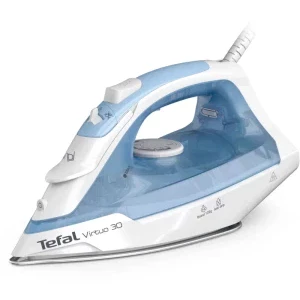 Tefal Fier de calcat Virtuo FV2C41E0, 2000W, 25g/min, Alb/Albastru