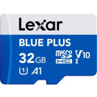 Card memorie Lexar microSDHC Blue Plus UHS-I 32GB + Adaptor