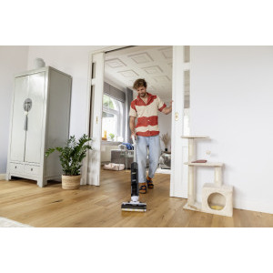 Karcher FCV 3 Natural N, vertical cu mop, 160W, 0.42L, Alb/Negru