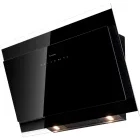 Hota Turbionaire decorativa TVY85WB, Putere de absorbtie 800 m3/h, Iluminare LED, Clasa A++, 85 cm, Negru