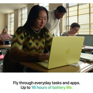 Apple 13'' MacBook Neo 13 with Liquid Retina, Apple A18 Pro chip (6-core CPU), 8GB, 512GB SSD, Apple A18 Pro 5-core GPU, macOS, Citrus, INT keyboard, 2026