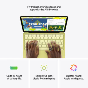 Apple 13'' MacBook Neo 13 with Liquid Retina, Apple A18 Pro chip (6-core CPU), 8GB, 512GB SSD, Apple A18 Pro 5-core GPU, macOS, Indigo, INT keyboard, 2026