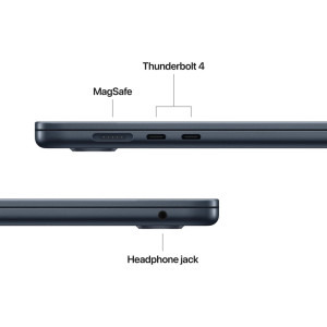 Apple 15.3'' MacBook Air 15 with Liquid Retina, Apple M5 chip (10-core CPU), 24GB, 1TB SSD, Apple M5 10-core GPU, macOS, Midnight, INT keyboard, 2026