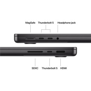 Apple 14.2'' MacBook Pro 14 Liquid Retina XDR, Apple M5 Max chip (18-core CPU), 36GB, 2TB SSD, Apple M5 Max 32-core GPU, macOS, Space Black, INT keyboard, 2026
