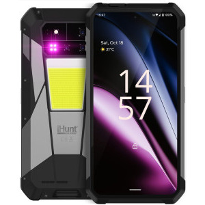 Smartphone iHunt Tank 4 PRO, Octa Core, 512GB, 36GB RAM, Dual SIM, 5G, 4-Camere, Black