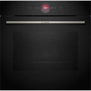 Cuptor incorporabil Bosch HBG732BB1, Electric, 71 L, Autocuratare hidrolitica, EcoClean Direct, 3D Hotair, HotAir Gentle, Assist, Home Connect, Grill, Air Fry, Clasa A+, Negru