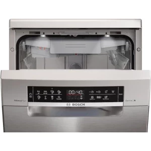 Bosch SPS6EMI21E, Slim, 10 seturi, 8 programe, Clasa B, EcoSilence Drive, EfficientDry, VarioFlex Pro, AquaStop, AquaSensor, ActiveWater, Home Connect, 45 cm, Inox