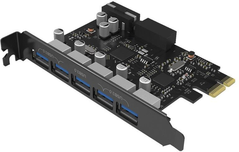 Adaptor Orico PVU3-5O2I 5 Port USB 3.0 PCI-Express Card