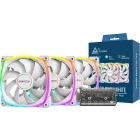 Ventilator Montech AX120 ARGB PWM White 120mm Three Fan Pack