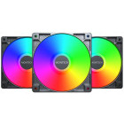 Ventilator Montech GF120 ARGB PWM 120mm Black Three Fan Pack