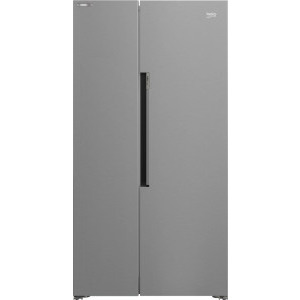 Frigider Side By Side Beko GN163141XBN, 593 L, Clasa E, ProSmart Inverter, NeoFrost Dual Cooling, HarvestFresh, Control electronic, 179 cm, Argintiu