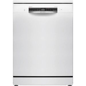 Masina de spalat vase Bosch SMS4EVW08E, 14 seturi, 6 programe, Clasa B, EcoSilence Drive, EfficientDry, VarioFlex, VarioDrawer, RackMatic, AquaStop, AquaSensor, Home Connect, Deschidere automata usa, 60 cm, Alb