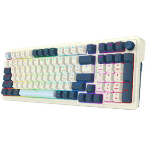 Redragon Eisa Pro White-Blue RGB Red Switch Mecanica