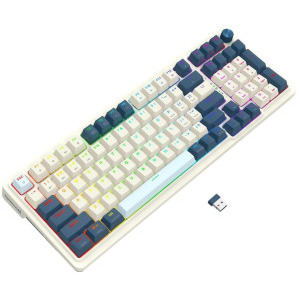 Redragon Eisa Pro White-Blue RGB Red Switch Mecanica