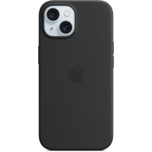 Apple Protectie pentru spate, material silicon pentru iPhone 15, culoare Black
