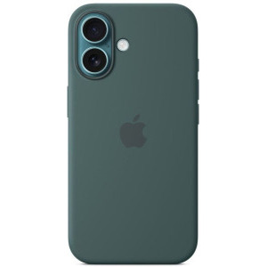Apple Protectie pentru spate, material silicon pentru iPhone 16, culoare Lake Green