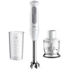 Braun Mixer vertical MultiQuick 5 MQ50201M, 1000W, 0.6 L / 0.35L, Alb/Gri