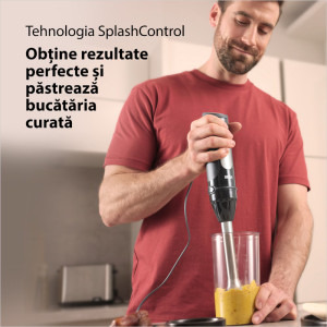 Braun Mixer vertical MultiQuick 5 Pro MQ55307M, 1000W, 0.6 L / 0.5L, Negru/Argintiu