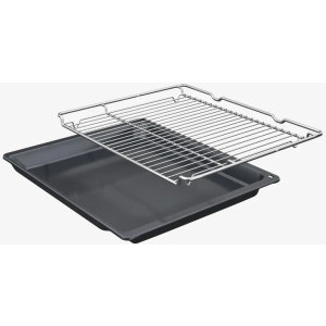 Bosch HBA534ES3, Electric, 71 L, Autocuratare hidrolitica, EcoClean Direct, 3D HotAir, HotAir Gentle, Grill, Clasa A+, Inox
