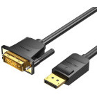 Cablu video Vention DisplayPort Male - DVI-D Male, 2 m, Negru