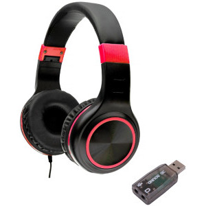 Spacer On-Ear, SPHS-PEARL-RD-USB Black-Red