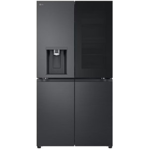 LG GMG960EVEE, 638 L, Clasa E, No Frost, Multi-Door, InstaView, UVnano, Dozator apa & gheata, 179 cm, Negru