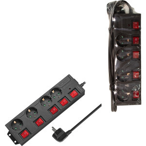 Logilink LPS251, 4x Schuko, 1.5m, Negru