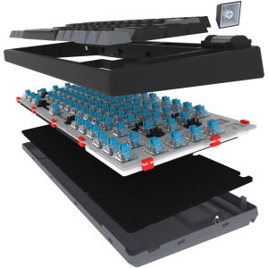 AQIRYS Adara Mini LE Black RGB HaiMu Ocean Blue Switch Mecanica