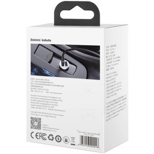 Baseus Grain Pro CCALLP-02, 2x USB, 4.8A, White