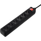 Priza/prelungitor Hama Multipriza, 6x Schuko, 3m, Negru