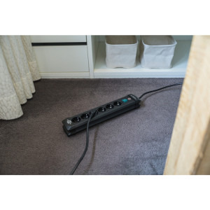 Brennenstuhl Premium-Line, 6x Schuko, 3m, Negru