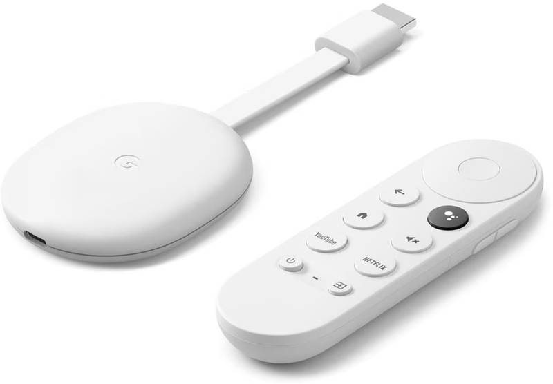Media-player Google Chromecast Google TV, Full HD, HDMI, Bluetooth, Wi-Fi, Telecomanda comenzi vocal