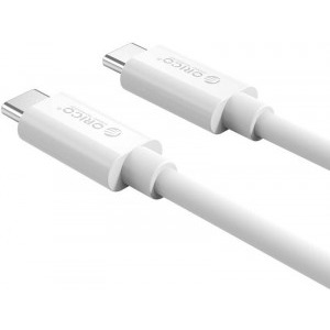Orico CTC100M-10, USB-C la USB-C 1 m, White, amperaj maxim suportat 5A