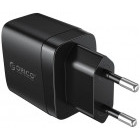 Incarcator retea Orico PV20-1U1C, 1x USB, 1x UBS-C, Black