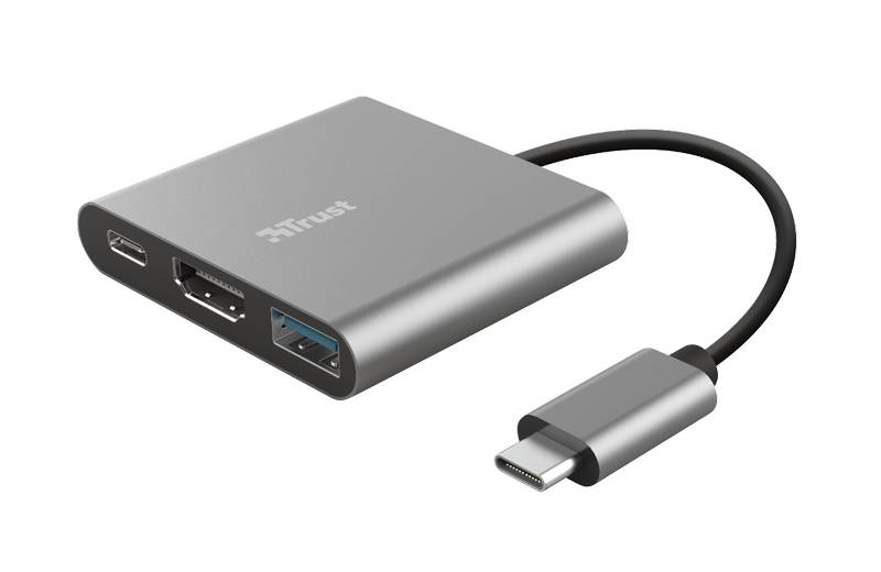 Trust Dalyx USB-C 3-in-1 Multiport, USB-C PD, USB-A, HDMI