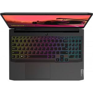 Lenovo Gaming 15.6'' IdeaPad 3 15ACH6, FHD IPS 165Hz, Procesor AMD Ryzen™ 5 5600H (16M Cache, up to 4.2 GHz), 16GB DDR4, 512GB SSD, GeForce RTX 3050 Ti 4GB, No OS, Shadow Black, 4-Zone RGB