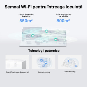 MERCUSYS 2.5Gigabit HALO H90X Dual-Band WiFi 6 3buc