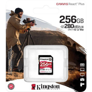Kingston SDXC Canvas React Plus Class 10 UHS-II 256GB